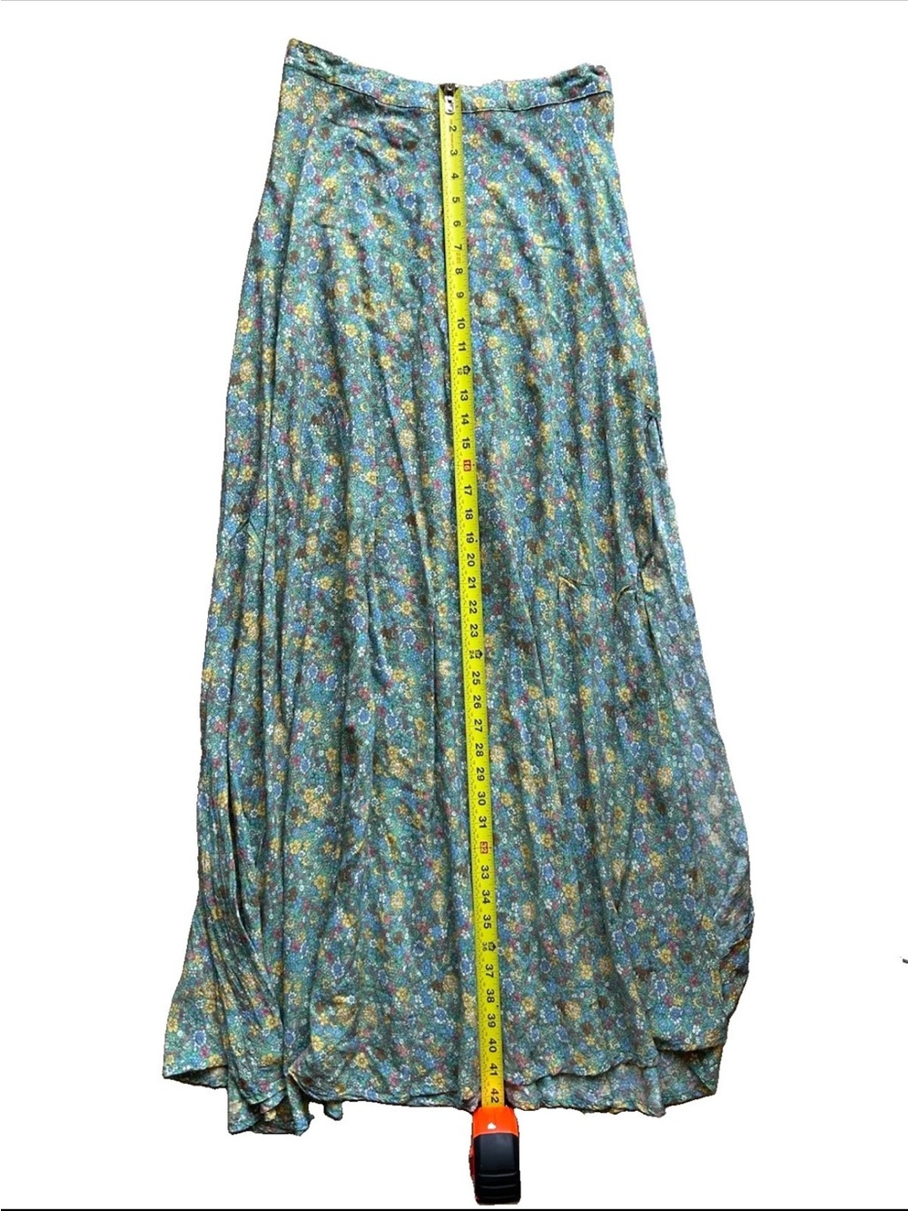 Natural Life Maxi Skirt Side-Slit Floral Size S Boho Cottagecore Fairy Festival - Picture 12 of 12